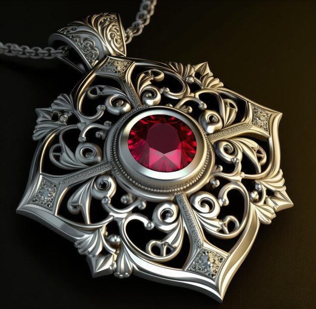 une conception de pendentif et de collier