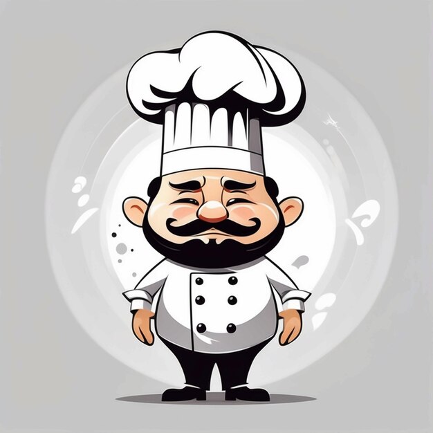 conception de personnages de chef vectoriel