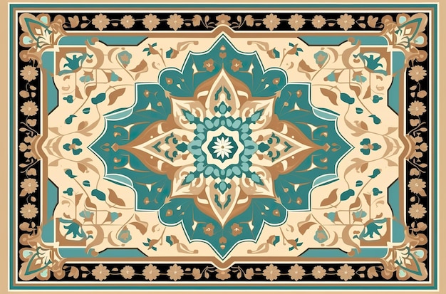 Conception plate de tapis Texture géométrique traditionnelle abstraite Vue de fond textile