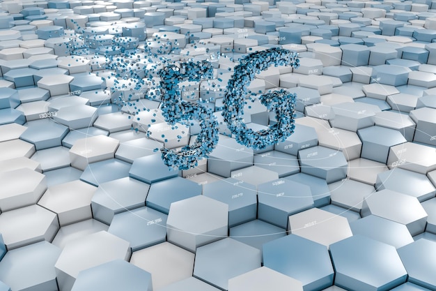 Conception de polices 5G rendu 3d