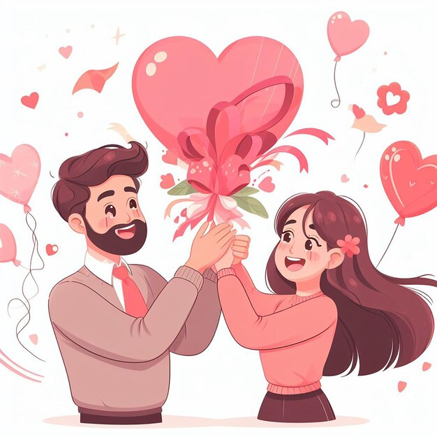 Conception pour un événement de la Saint-Valentin