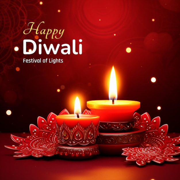 Conception de publication Instagram Happy Diwali