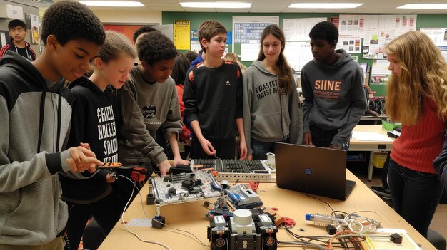 Conception de la robotique au collège