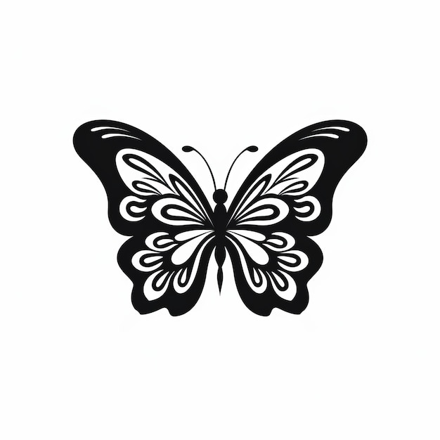 Conception de silhouettes de papillons sophistiquées pour l'iconographie et les compositions minimalistes