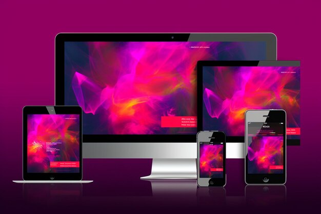 La conception d'un site Web réactif en cours