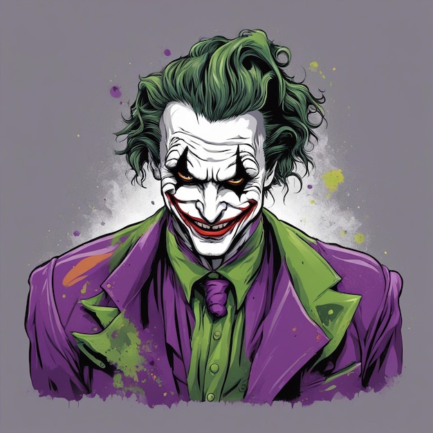 Conception de t-shirt cool joker prêt à imprimer