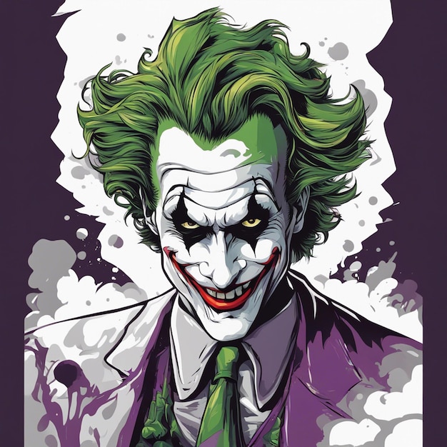 Conception de t-shirt cool joker prêt à imprimer