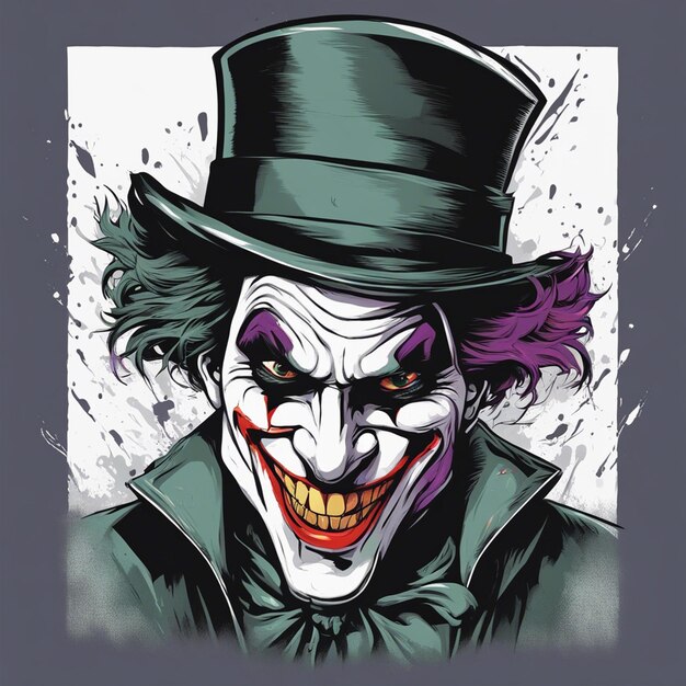 Conception de t-shirt cool joker prêt à imprimer