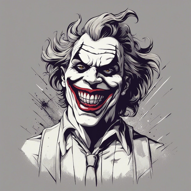 Conception de t-shirt cool joker prêt à imprimer