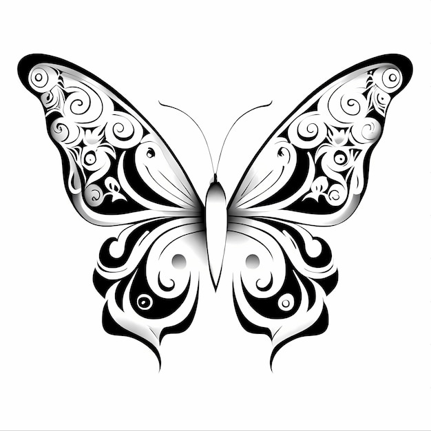 conception de tatouage de papillon