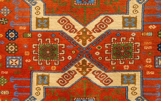 Conception de texture ethnique. Conception de tapis traditionnelle. Ornements de tapis.