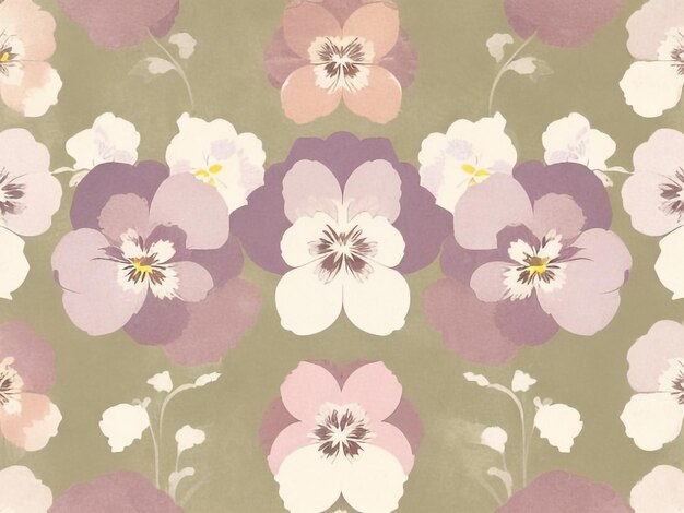 Conception de texture grunge pivoine avec de vieux motifs géométriques