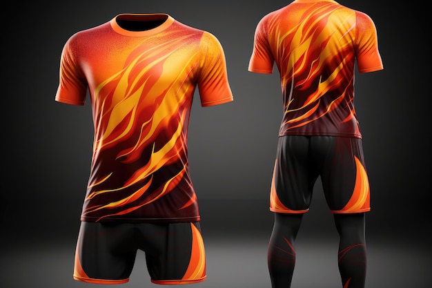 conception d'uniforme de football 3d