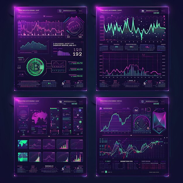 Conception des valeurs du marché de la crypto-monnaie Signage numérique avec prix de la monnaie Annonces bannières Poster Flyer Art