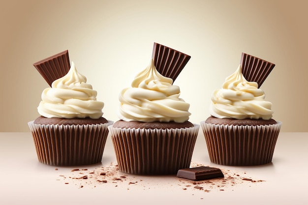 Photo conception vectorielle de milkshakes au chocolat avec crème fouettée et texte de célébration de la journée du chocolat