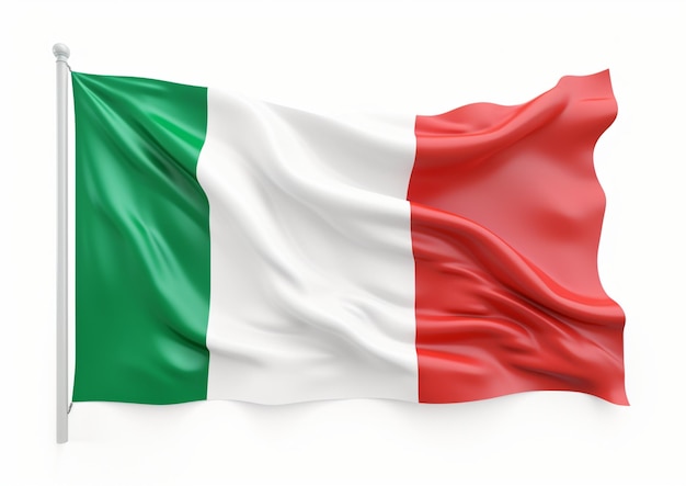 Photo conception vectorisée du drapeau italien