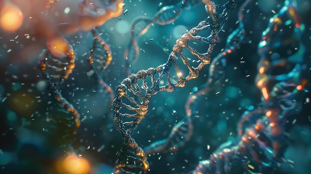 concepts de biotechnologie futuristes tels que l'édition génique
