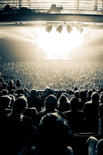 Concert de musique avec des gens