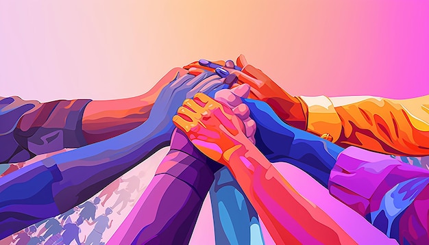 Concevez une couverture animée pour "In This Together" sur le thème de l'unité et de la résilience