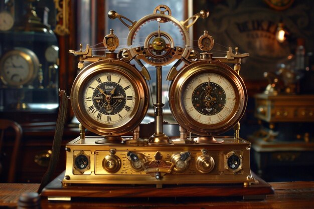 Concevoir une machine météorologique steampunk capricieuse avec une IA générative