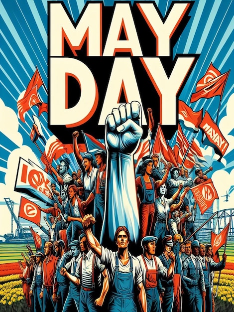 Concevoir pour le 1er mai, la Journée internationale des travailleurs et le 1er mai