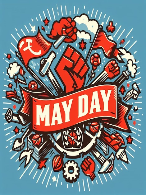 Concevoir pour le 1er mai, la Journée internationale des travailleurs et le 1er mai