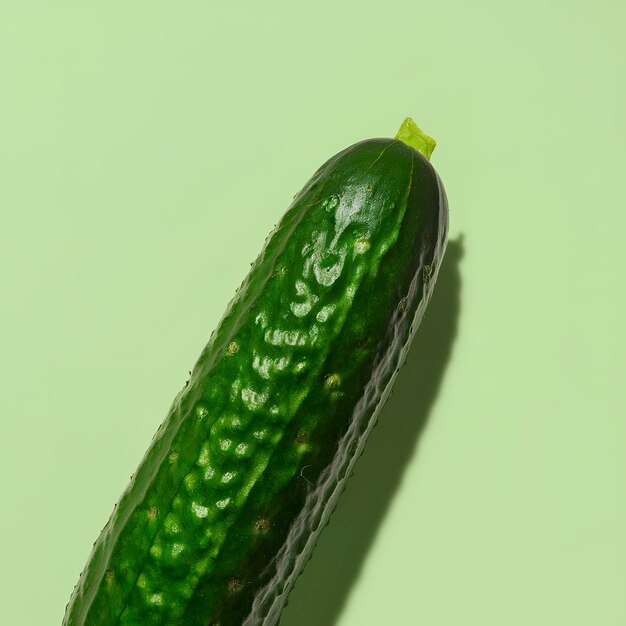 Le concombre ou le Cucumis melo isolé sur fond blanc