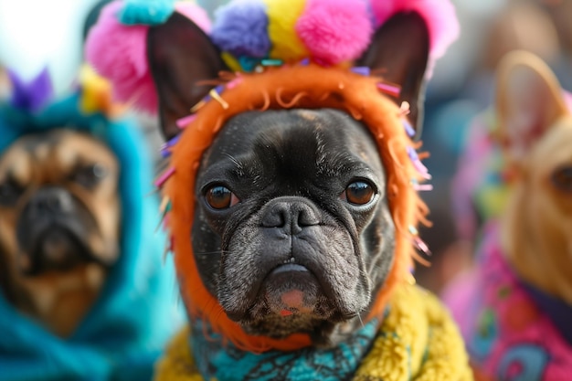 Concours de costumes d'animaux de compagnie extravagant