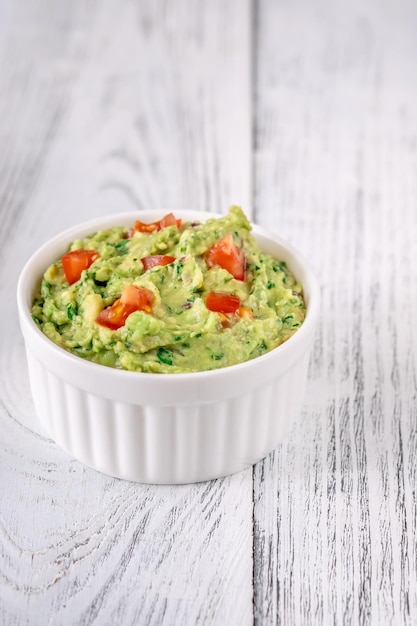 Cônes de tortilla chips au guacamole