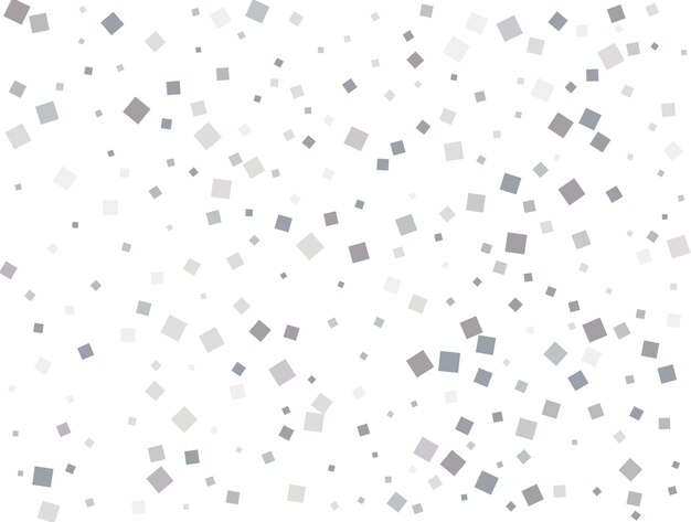 Confetti argenté carré magique Illustration vectorielle