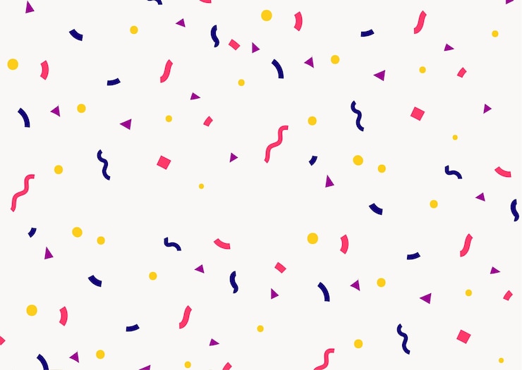 Photo confetti célébration d'anniversaire arrière-plan de texture
