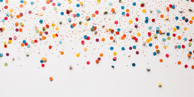 confettis et bandes de couleurs pastel qui tombent