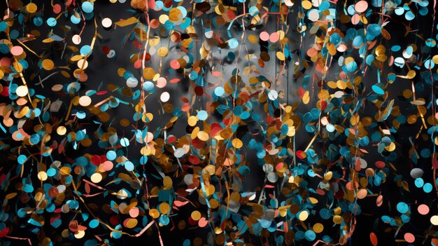 Photo confettis de bonne année