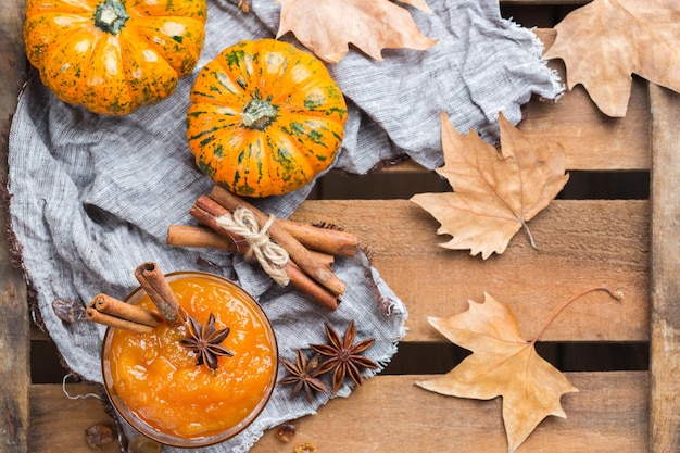 Confiture de citrouille d'automne aux épices