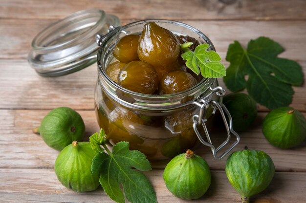 Confiture de figues fraîches vertes dessert turc nom turc incir receli