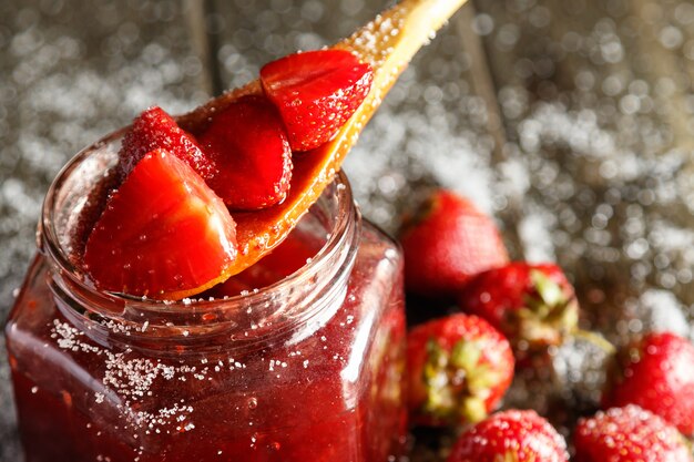 Confiture de fraises maison