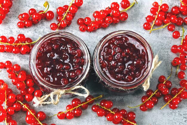 Confiture de groseilles rouges