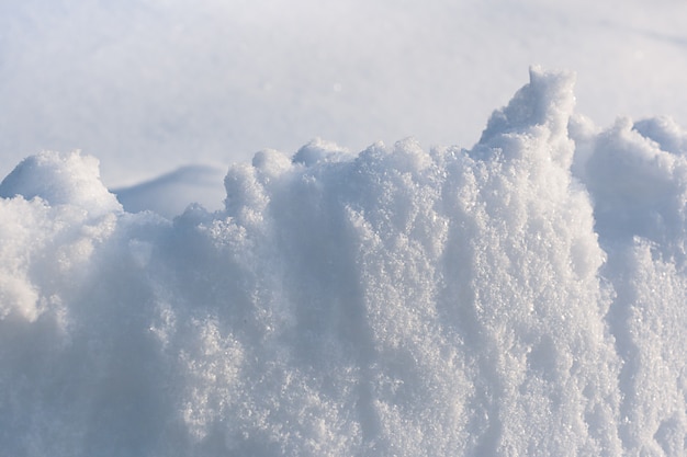 Photo congère blanche éclairée