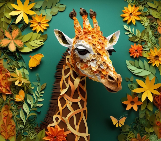 La connexion florale Quand les girafes rencontrent votre regard dans la nature Embrassez