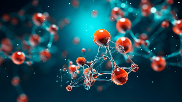 Connexion moléculaire de l'IA générative de l'ADN