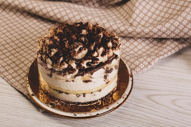 Conseil avec un délicieux gâteau sur table