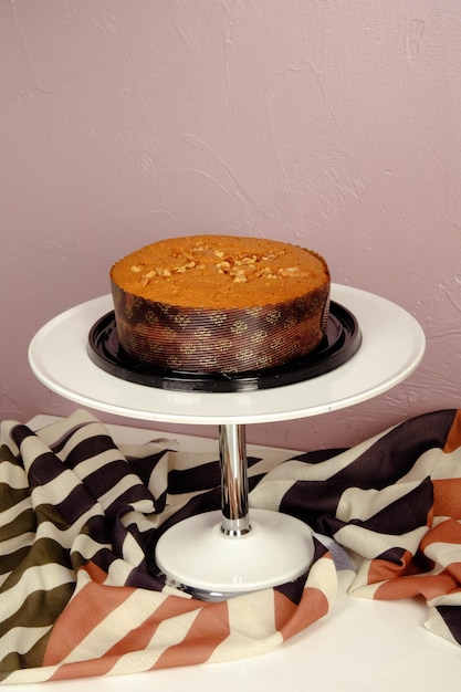 Conseil avec un délicieux gâteau sur table