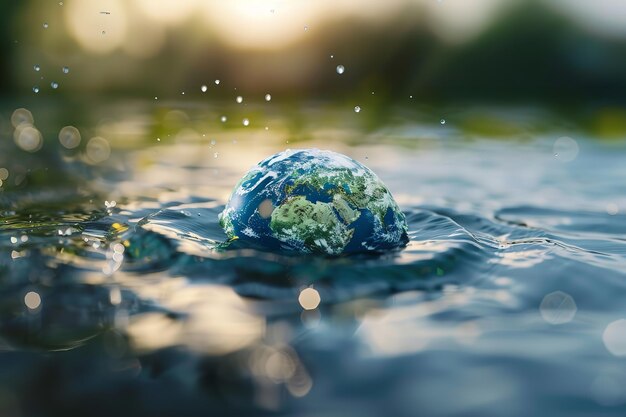 Photo conserver l'eau et protéger l'environnement à l'échelle mondiale