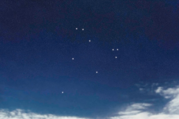 Photo constellation de céphée constellation du roi céphée
