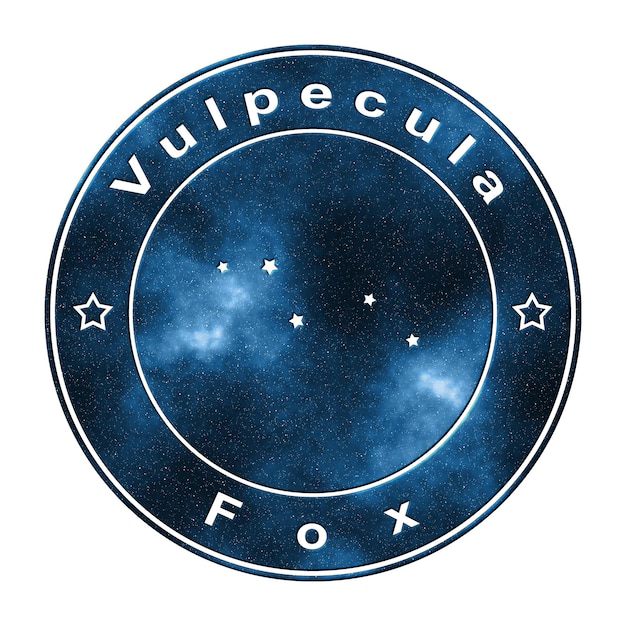 Constellation d'étoiles Vulpecula Amas d'étoiles Constellation du Renard
