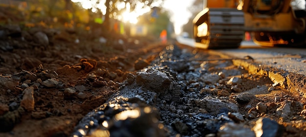 Construction d'une autoroute avec espace de copie