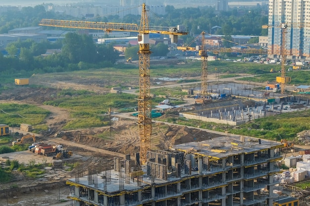 construction de bâtiments résidentiels modernes de grande hauteur