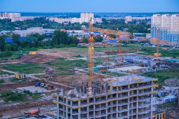 construction de bâtiments résidentiels modernes de grande hauteur