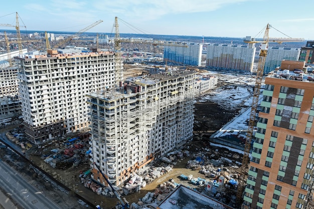 Photo construction de bâtiments résidentiels modernes de grande hauteur