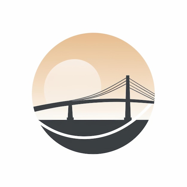 Construire des ponts Un logo minimaliste et moderne pour une entreprise d'ingénierie